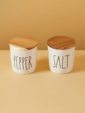 Rae Dunn Salt/Pepper Ceramic Cellars